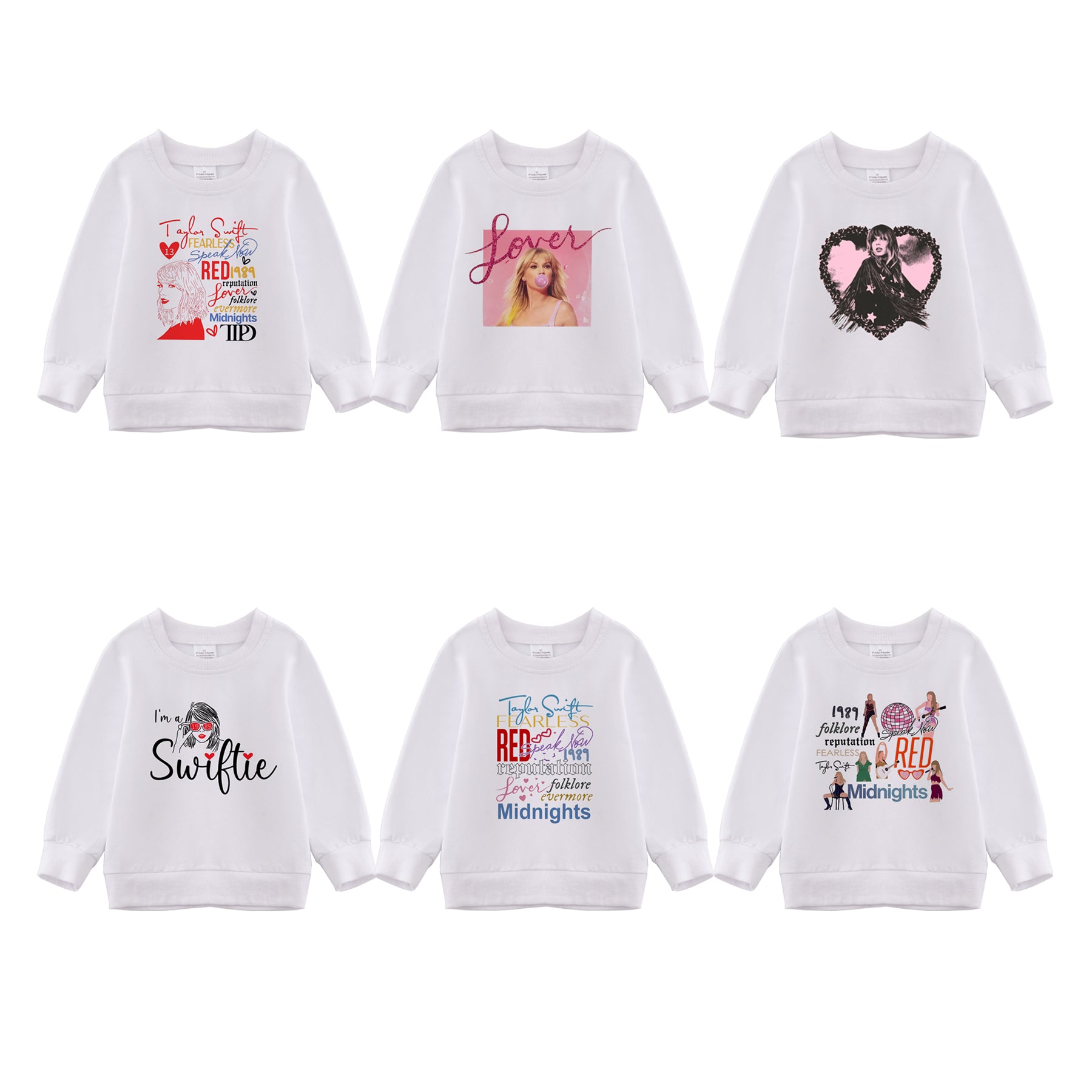 （Pre Order）Girls Valentine's Day Print Sweatshirt