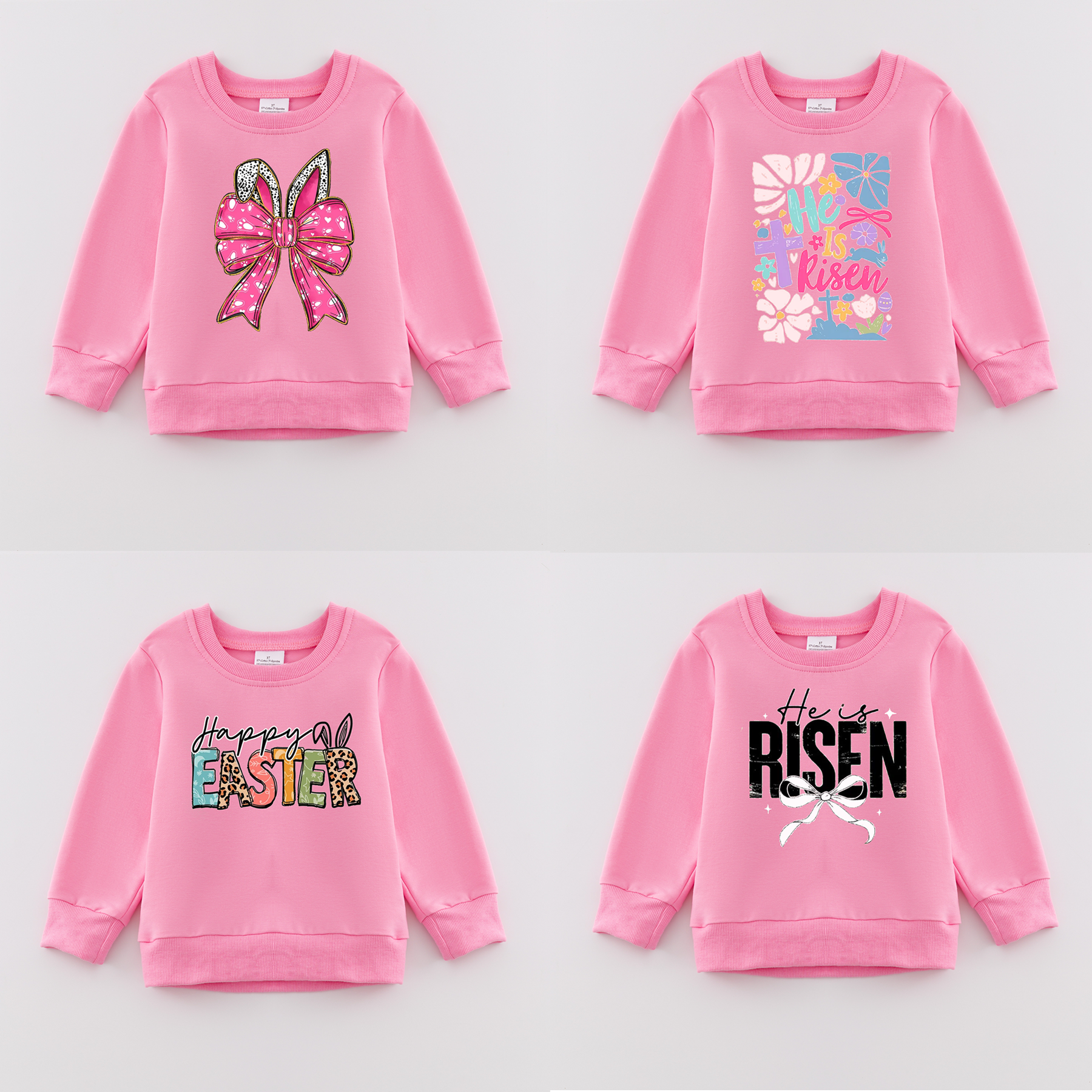 （Pre Order）Girls Easter Bunny Print Sweatshirt