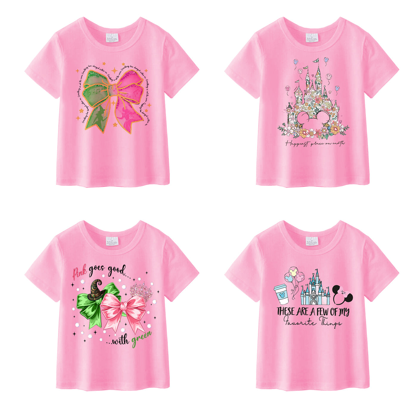 （Pre Order）Girls Spring and Summer Cartoon Print Top