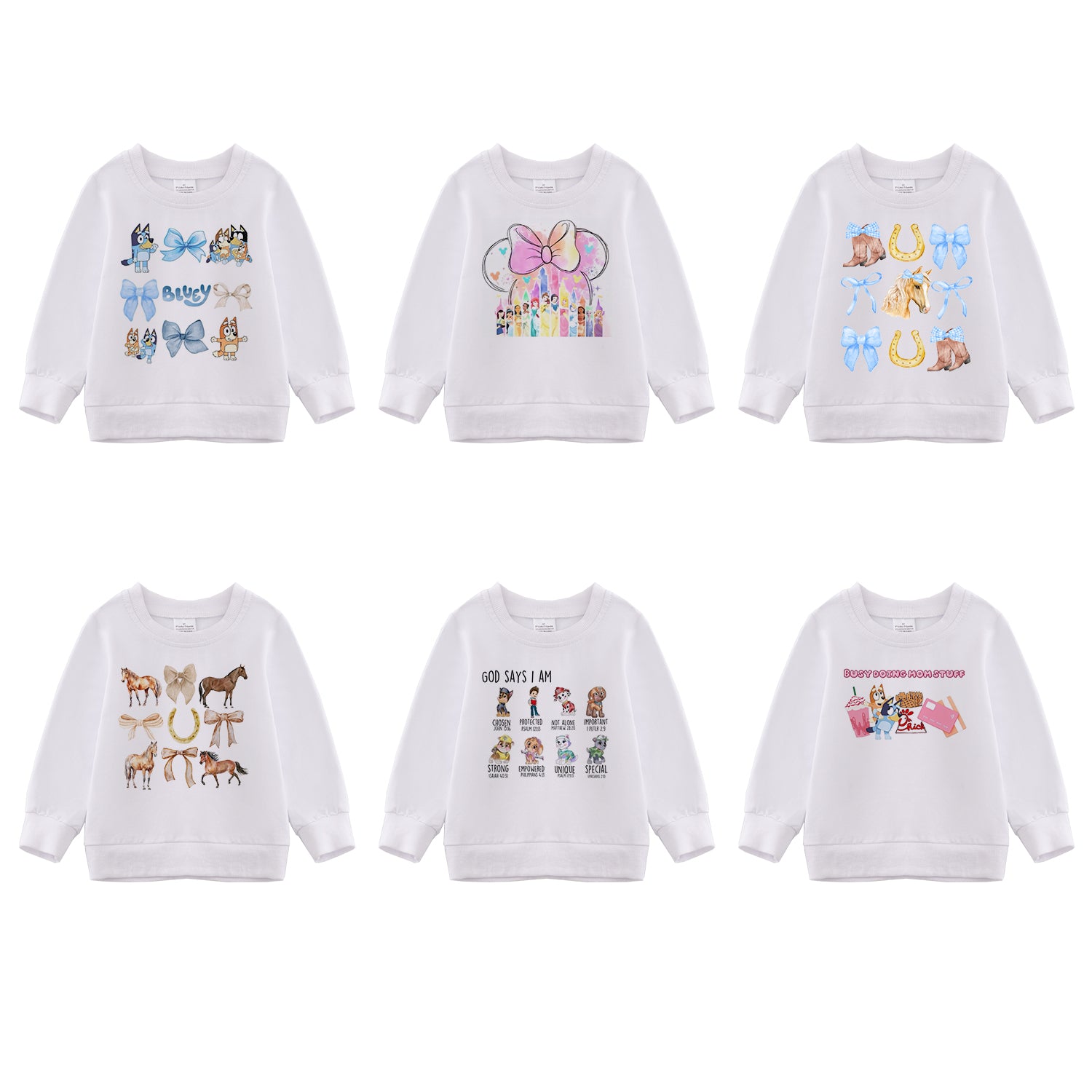 （Pre Order）Girls Fall Cowboy and Cartoon Print