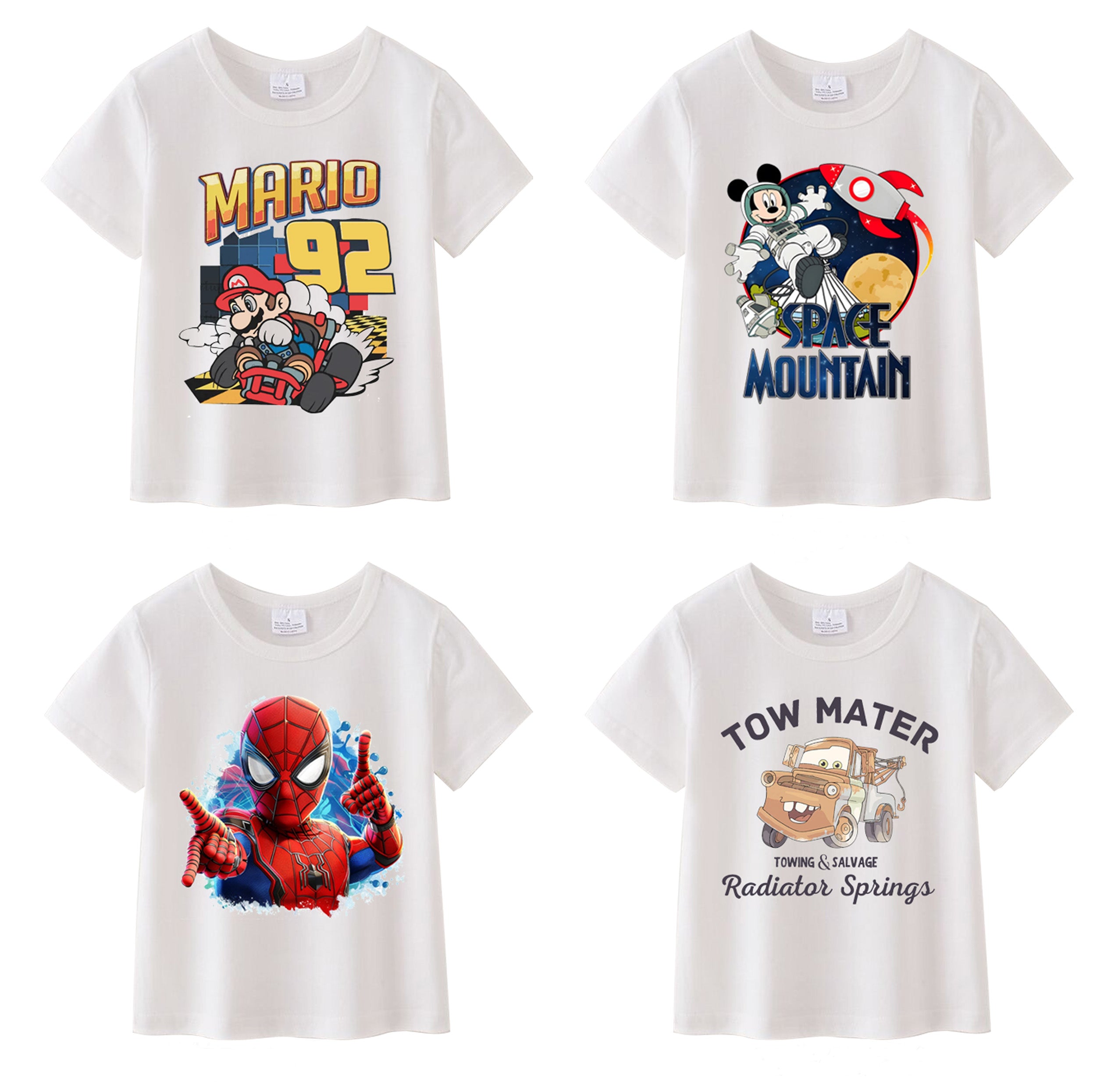 （Pre Order）Summer Boys Cotton Cartoon Print T-shirt