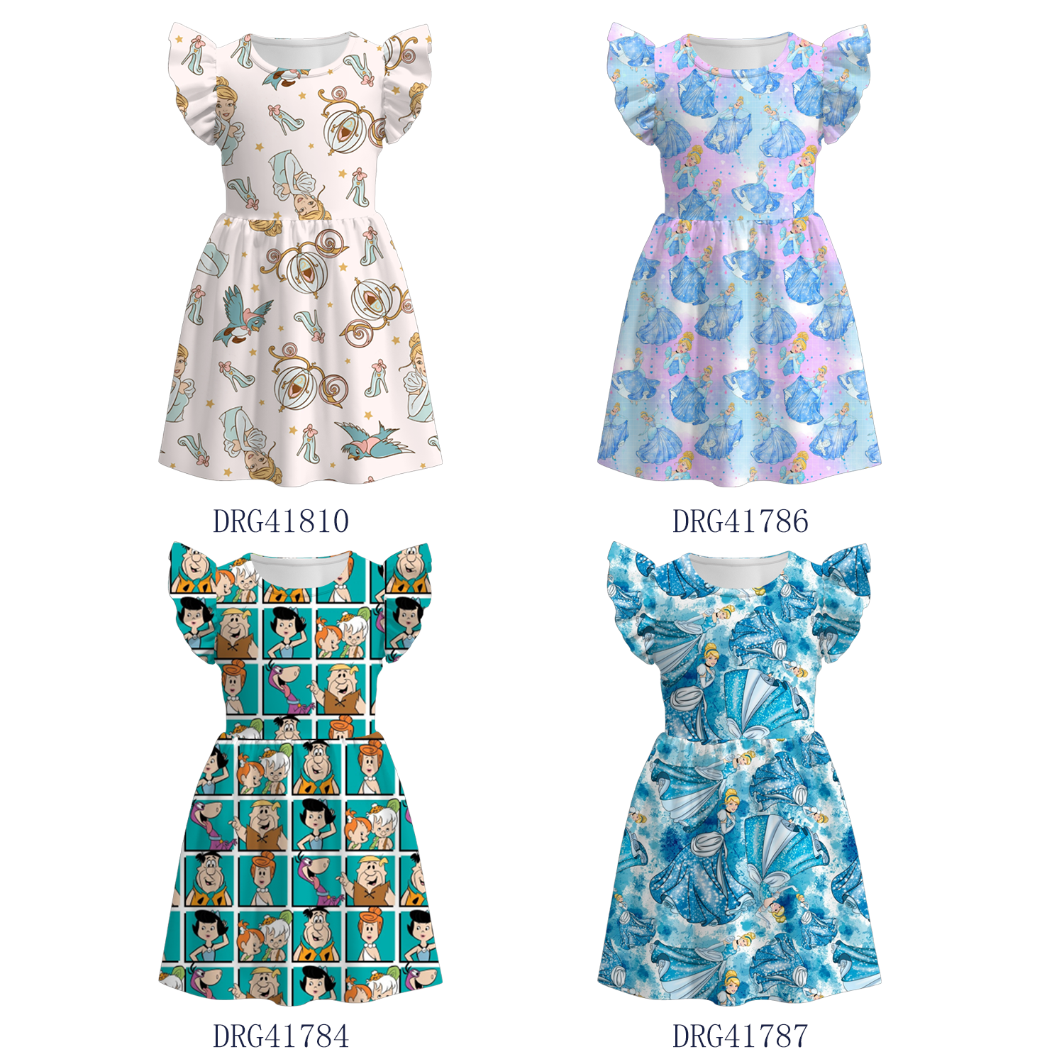 （Pre Order）Girls Summer Princess Print Dress