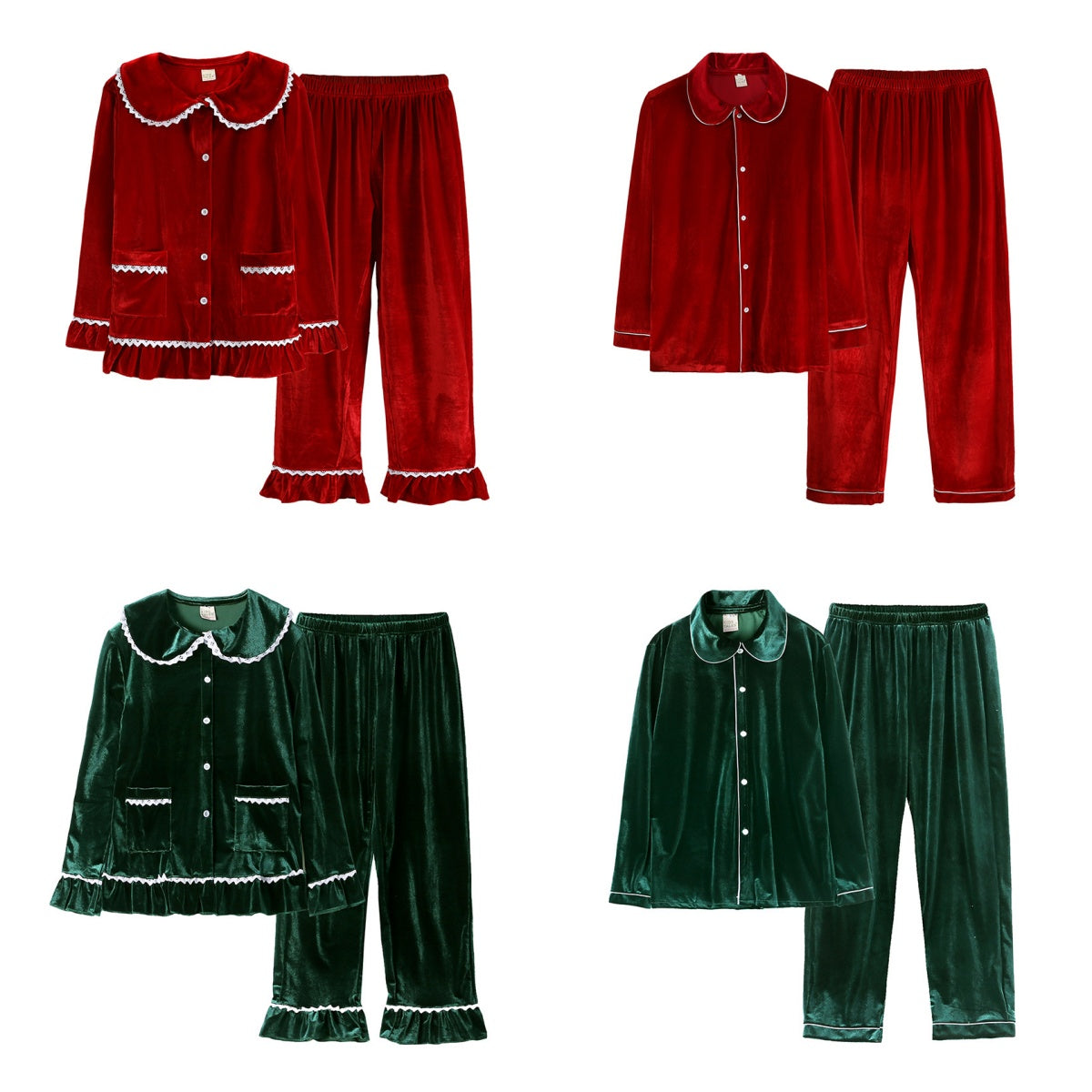 （PRE ORDER）ADULT DADDY MOMMY FAMILY VELVET PAJAMAS SET