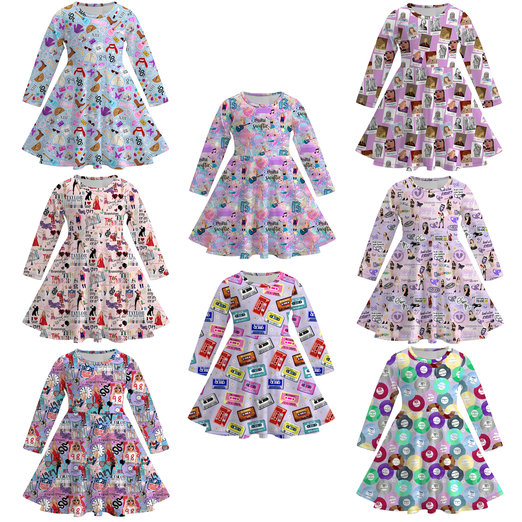 （Pre Order）Girls TS Print Twirl Dress