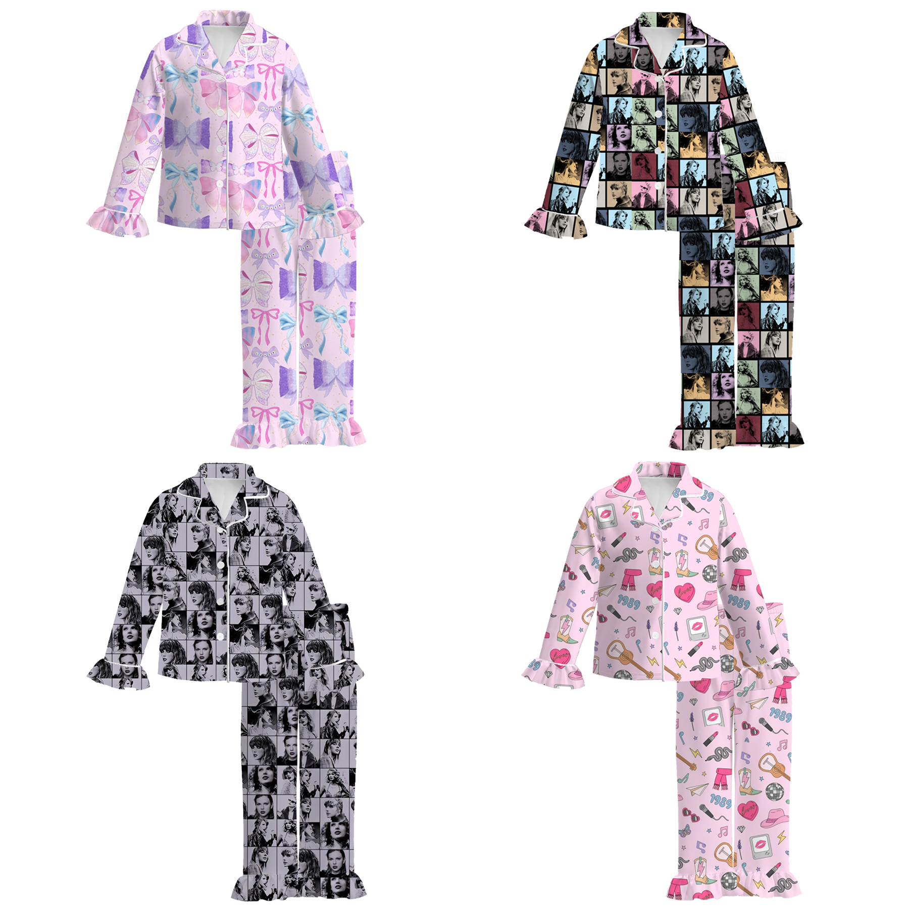 （Pre Order）Girls TS Print Pajamas