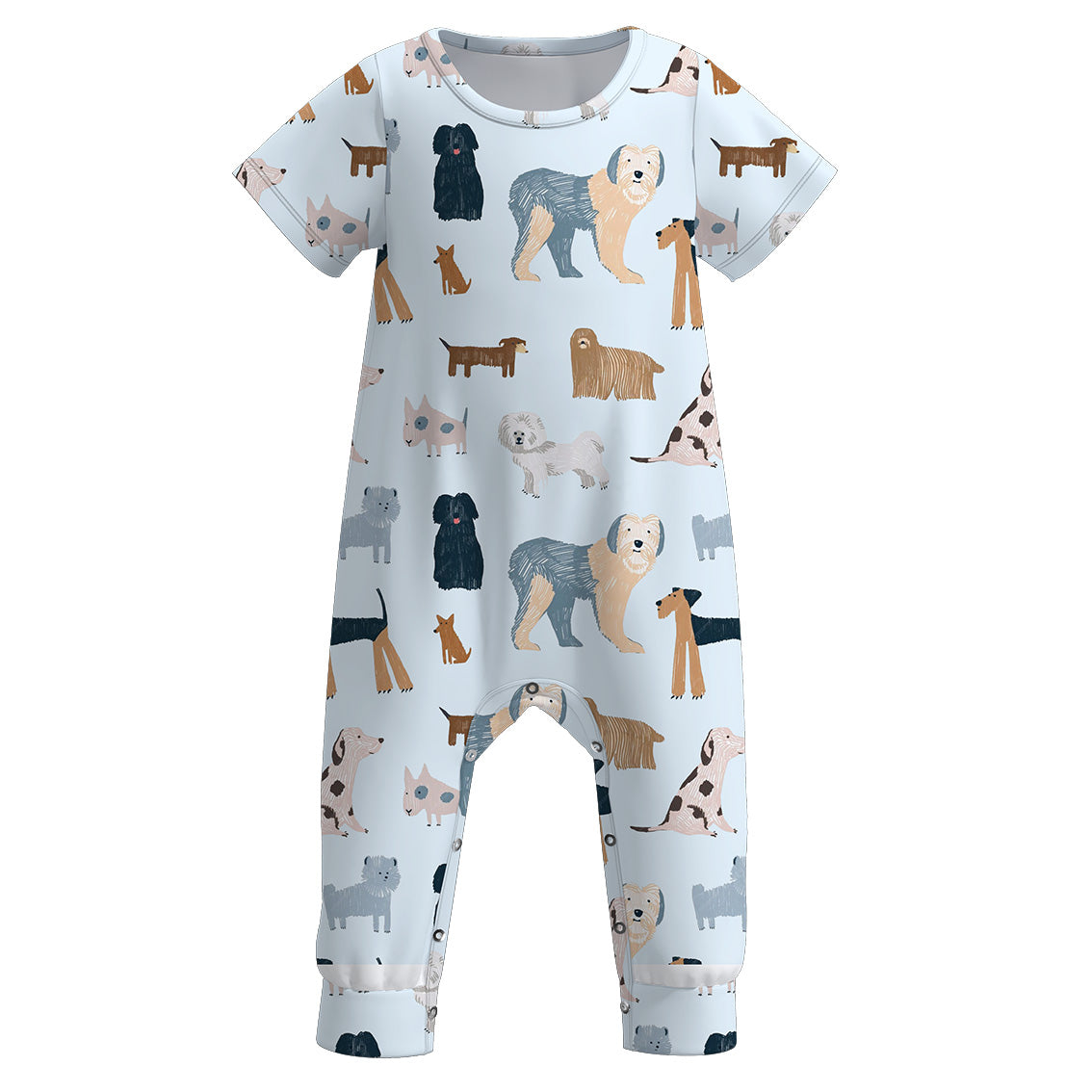 （Pre Order）Boy's Blue Animals Romper