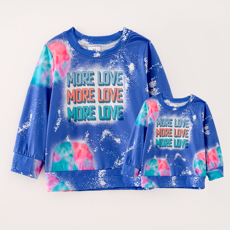 （In Stock）Mommy and Me MORE LOVE Print Top