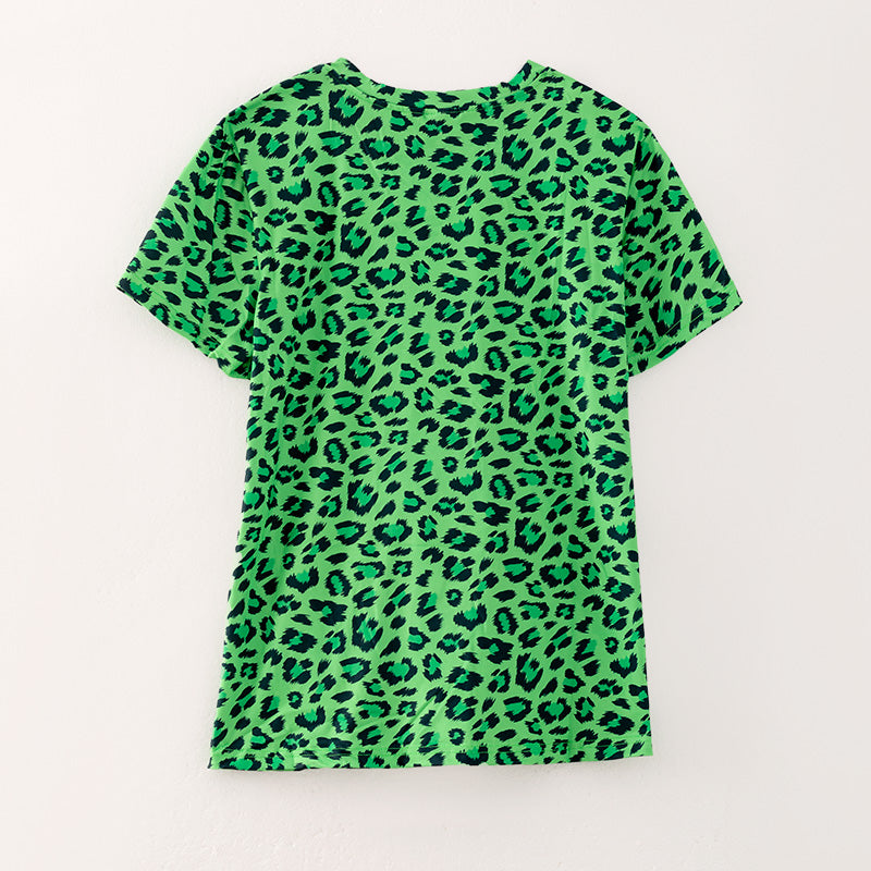 （In Stock）Adults St.Patrick's Day Shamrock Print Top