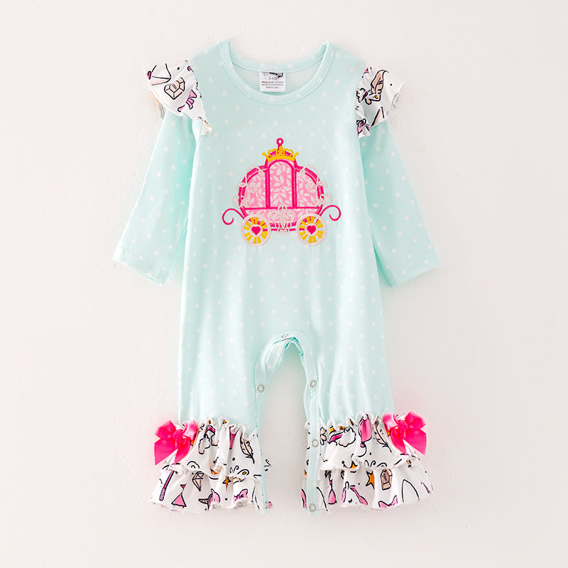 （In Stock G26-05-03）Baby Girls Princess Ruffled Romper