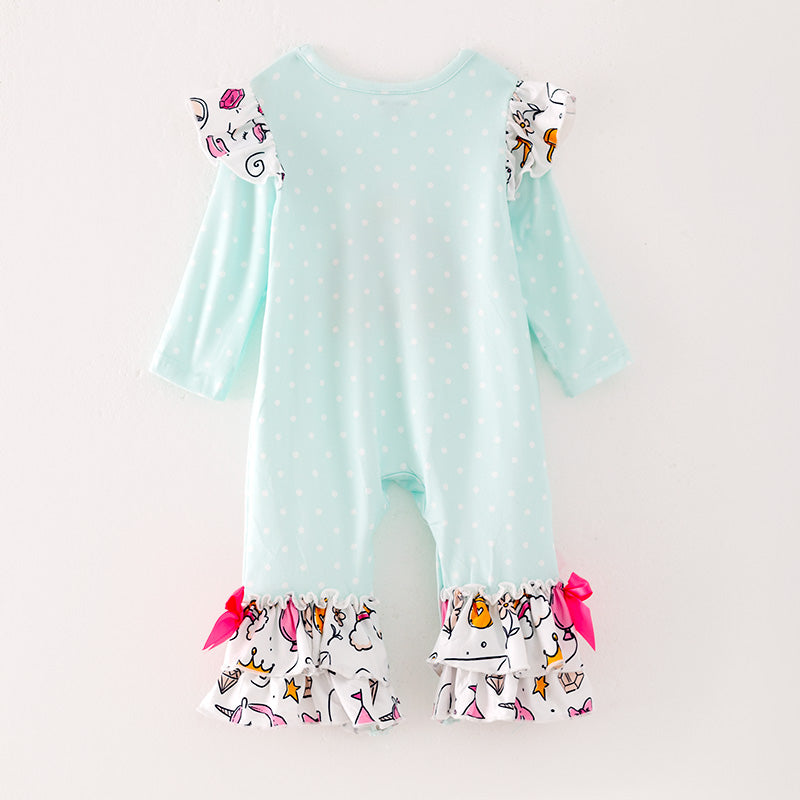 （In Stock G26-05-03）Baby Girls Princess Ruffled Romper