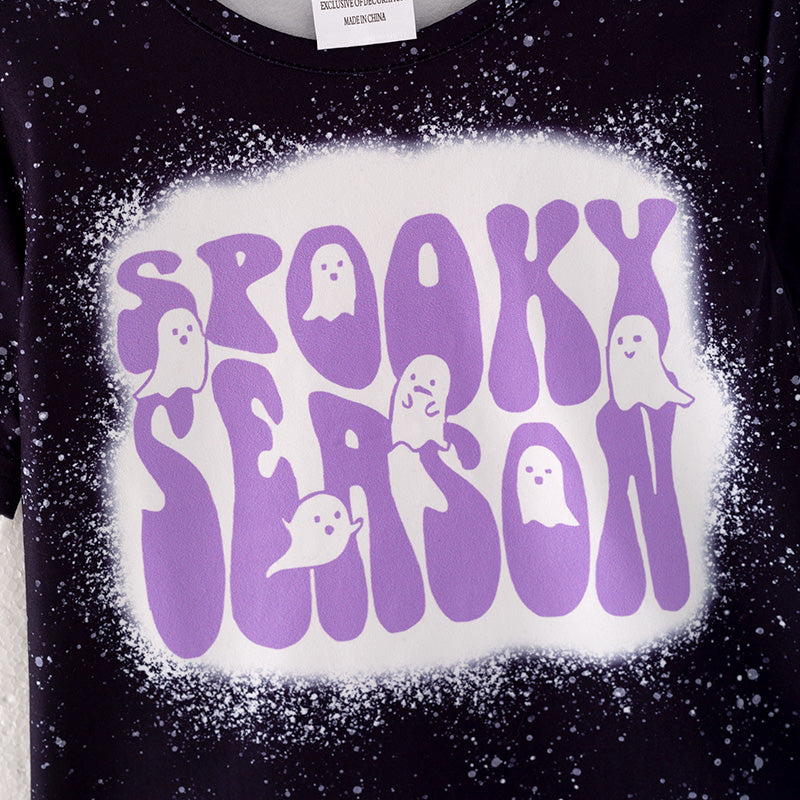 （In Stock G25-04-01）Girls Halloween "SPOOKY SEASON" 3 Pieces Set