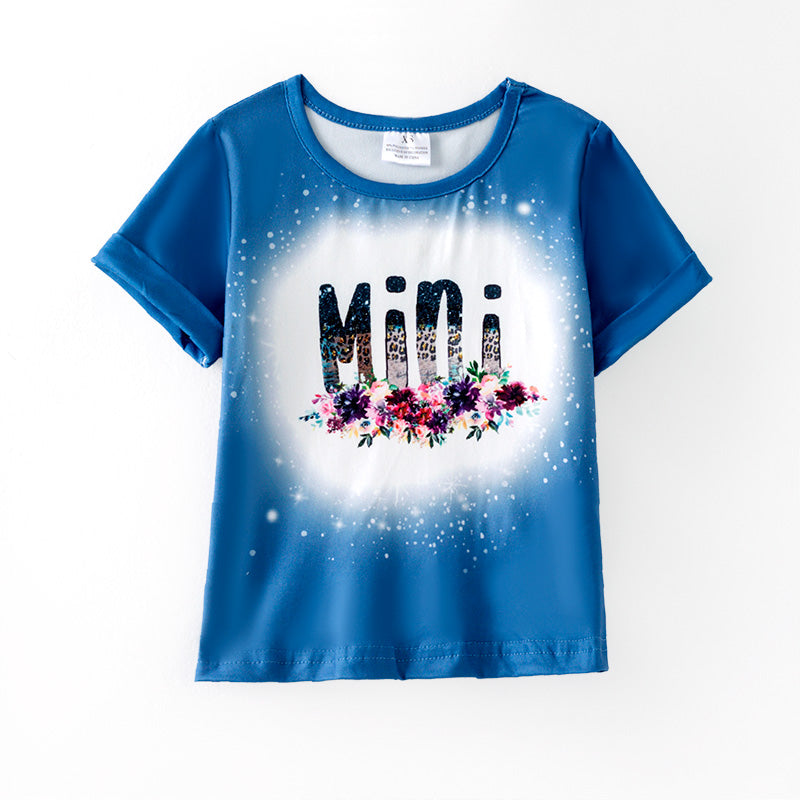 （In Stock）Girls Spring and Summer MINI Print Top