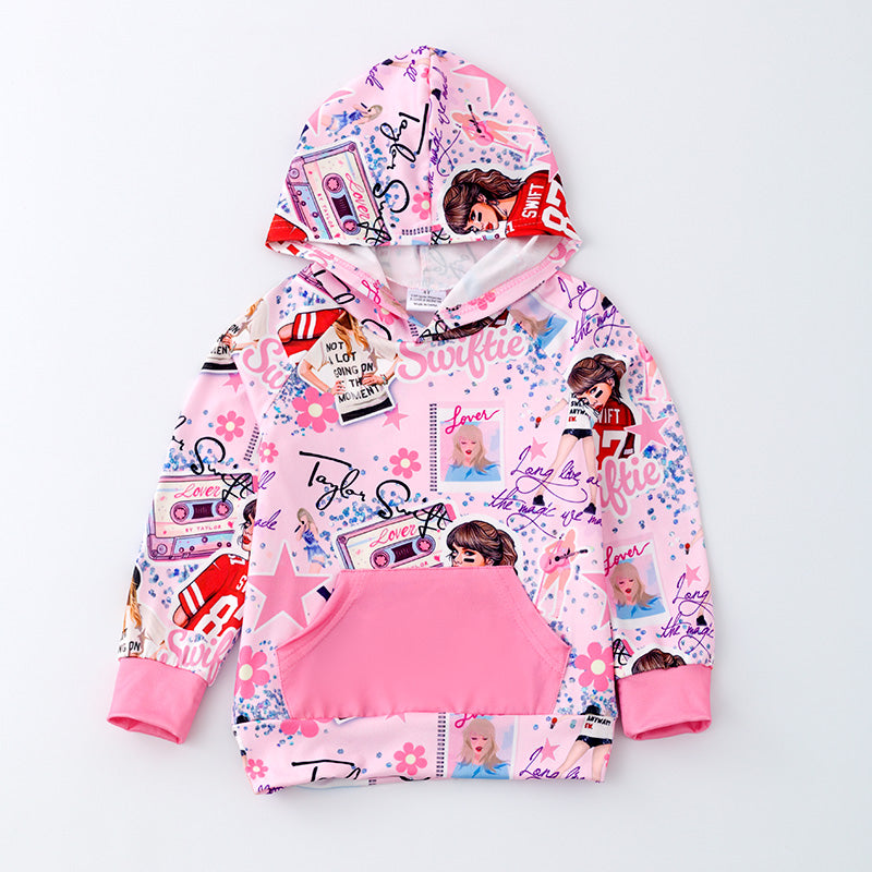 （Pre Order）Girls TS Print Milk Silk Hoodie