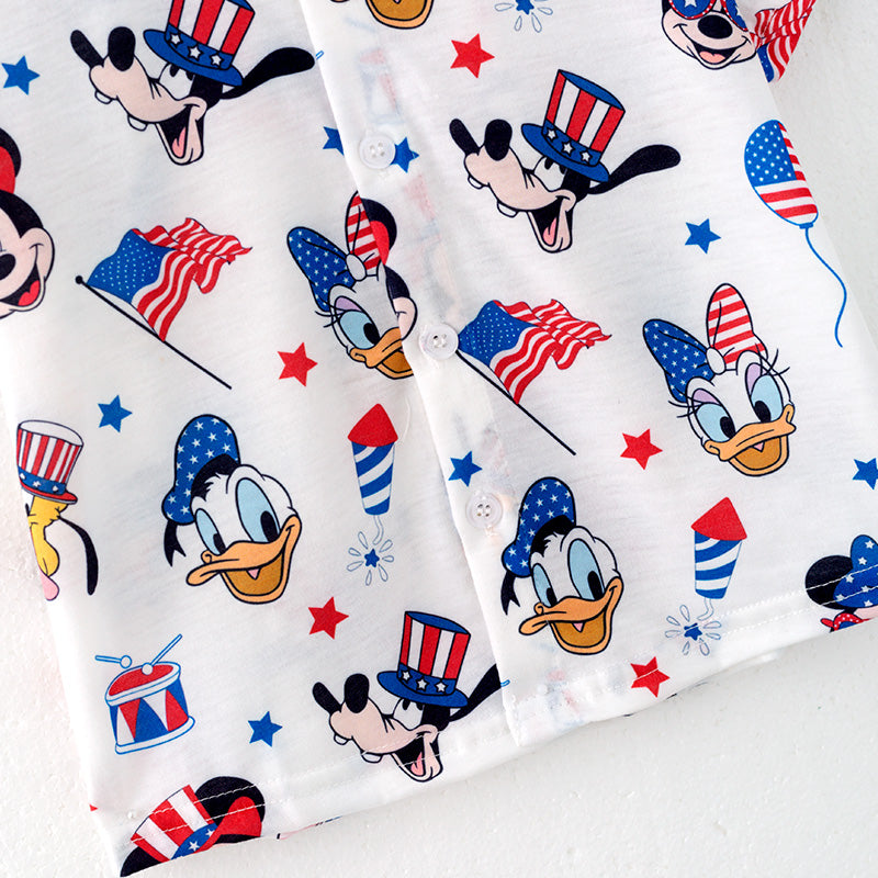 （In Stock）Boys Spring and Summer Cartoon Print Shirt