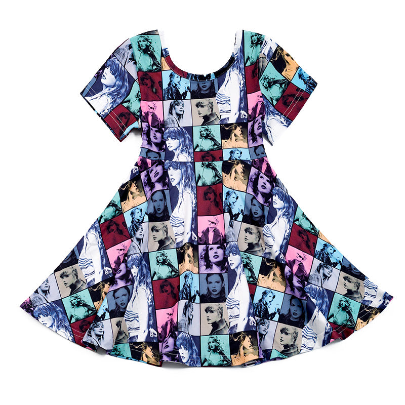 (Pre Order)Girls TS Print Twirl Dress