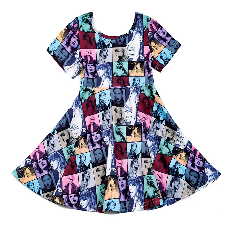 (Pre Order)Girls TS Print Twirl Dress