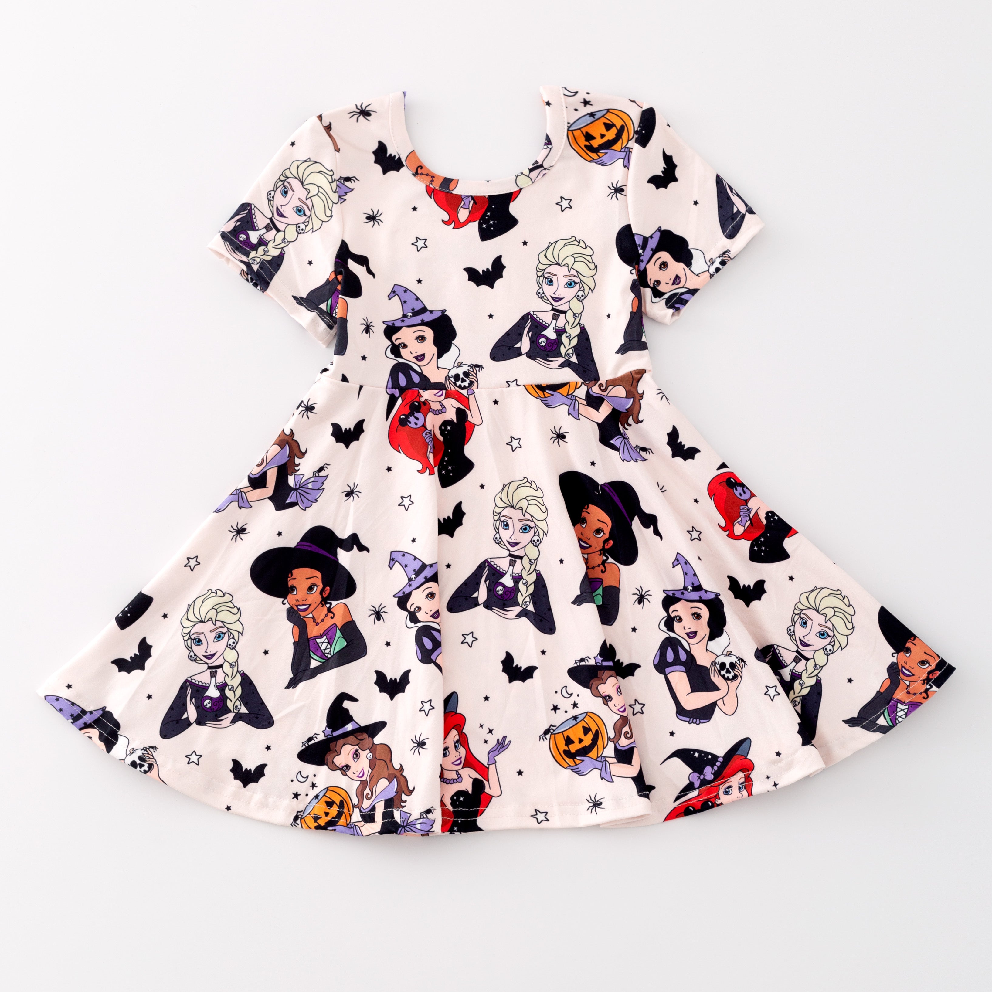 （Pre Order）Girls Cute Cartoon Print Twirl Dress