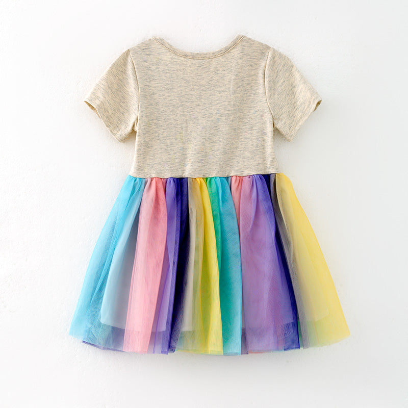 （In Stock）Girls Easter He is RISEN Print Tulle Dress