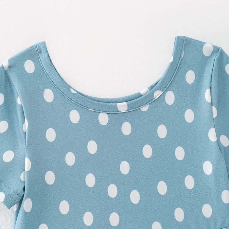 （In Stock）Girls Easter Polka Dot Dress