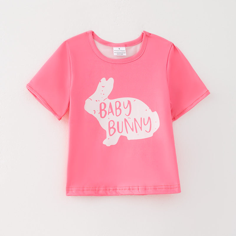 （In Stock）Mommy and Me Easter Bunny Print Top