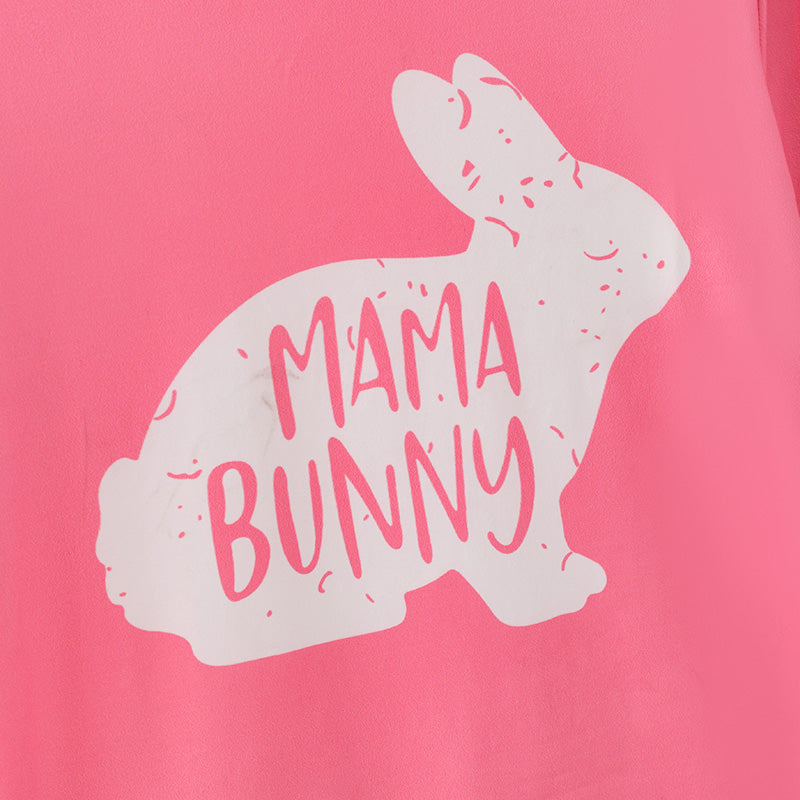 （In Stock）Mommy and Me Easter Bunny Print Top