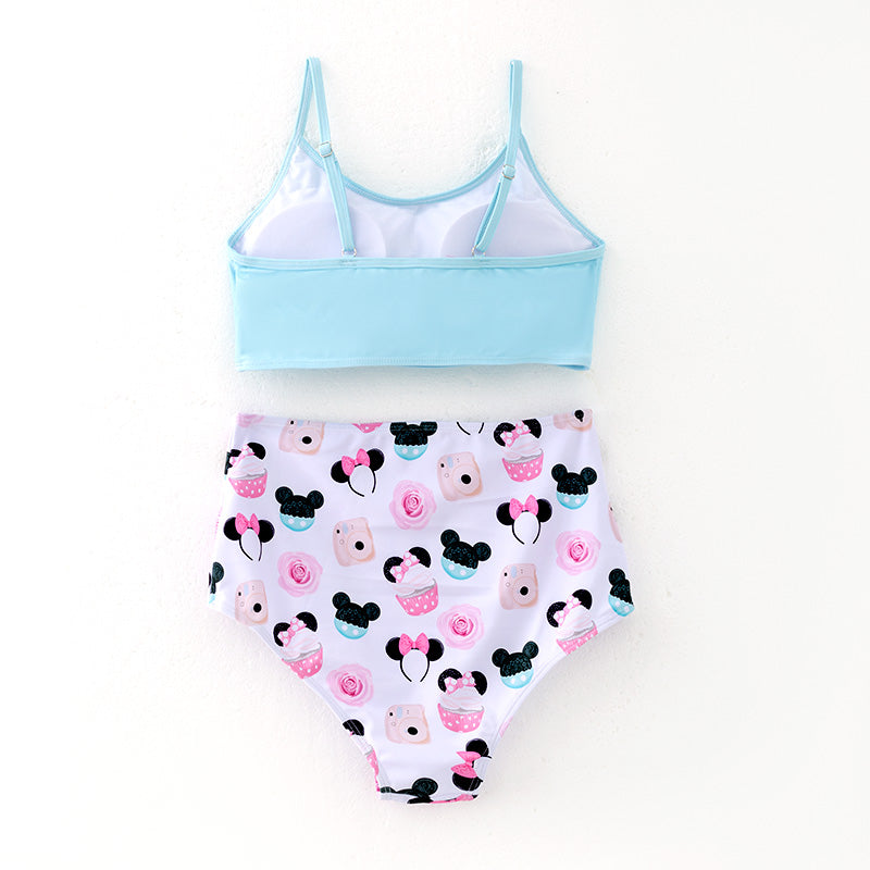 （In Stock）Mommy Spring and Summer Cartoon Print Swimsuit