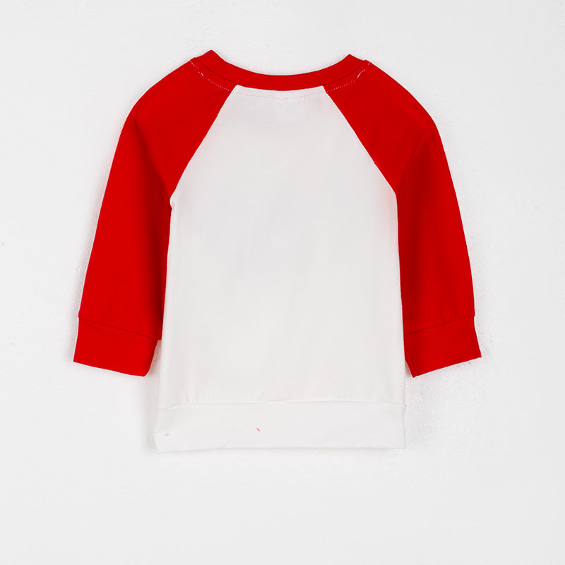 （In Stock L35-1-2）Boys Christmas Applique Top