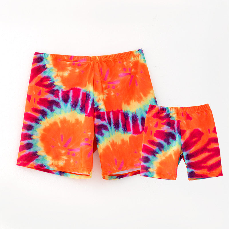 （In Stock）Daddy and Me Summer Tie-dye Swim Trunks