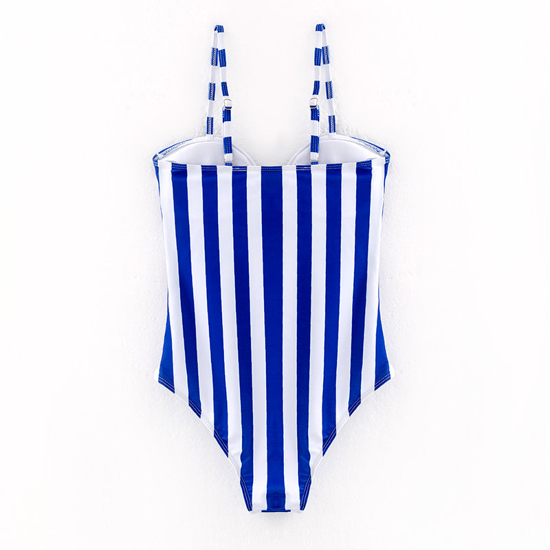 （In Stock）Adults Summer Navy Stripe Swimsuit