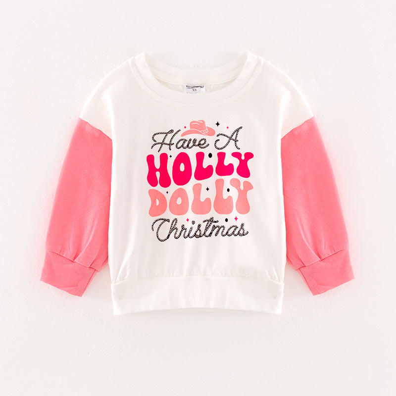 （In Stock L31-1-1）Mommy and Me Christmas Print Top