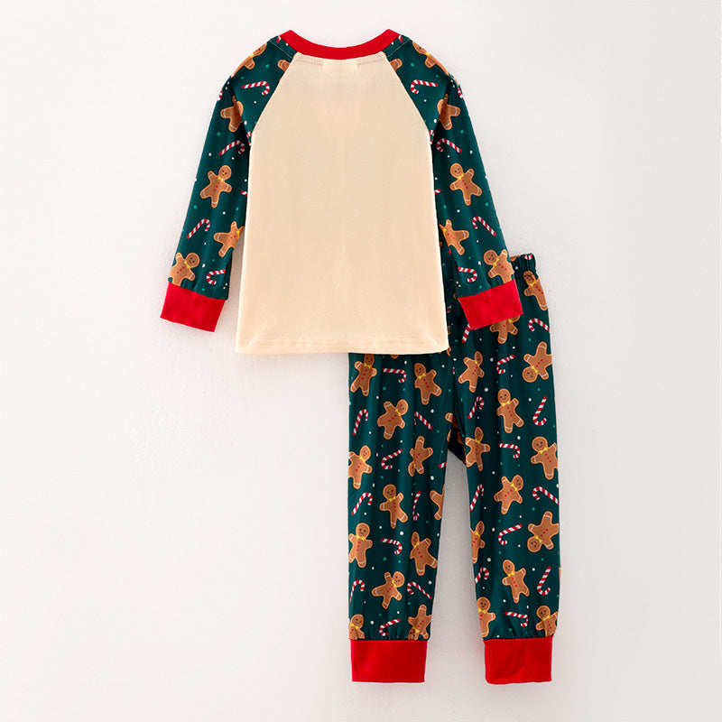 （In Stock L33-1-3）Girls Christmas Print Pajamas