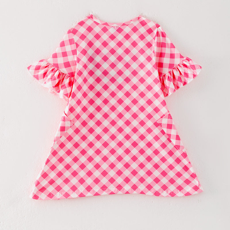 （In Stock）Girls Spring and Summer Watermelon Applique Dress