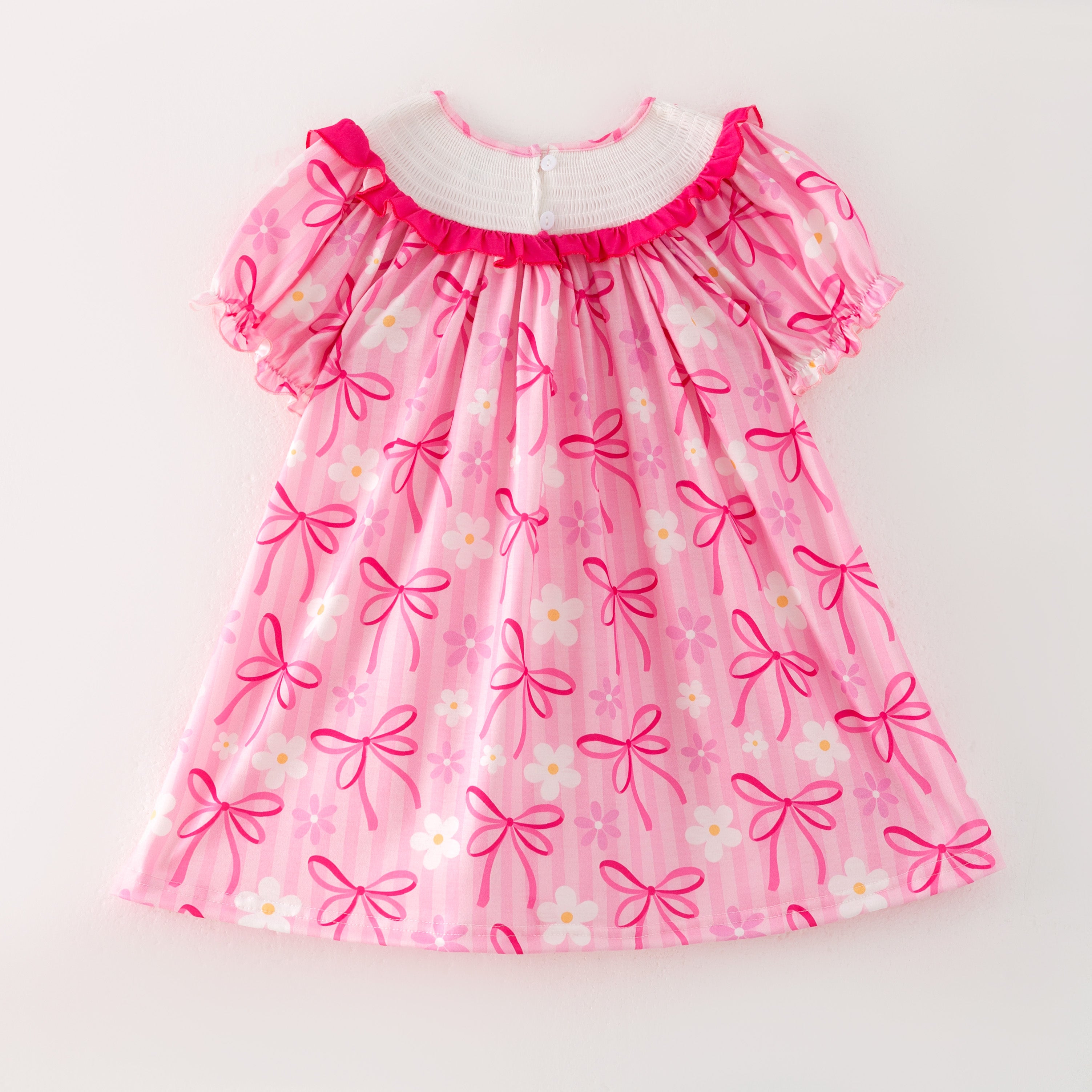 （Pre Order）Sisters Spring and Summer Embroidery Smocked Dress＆Romper