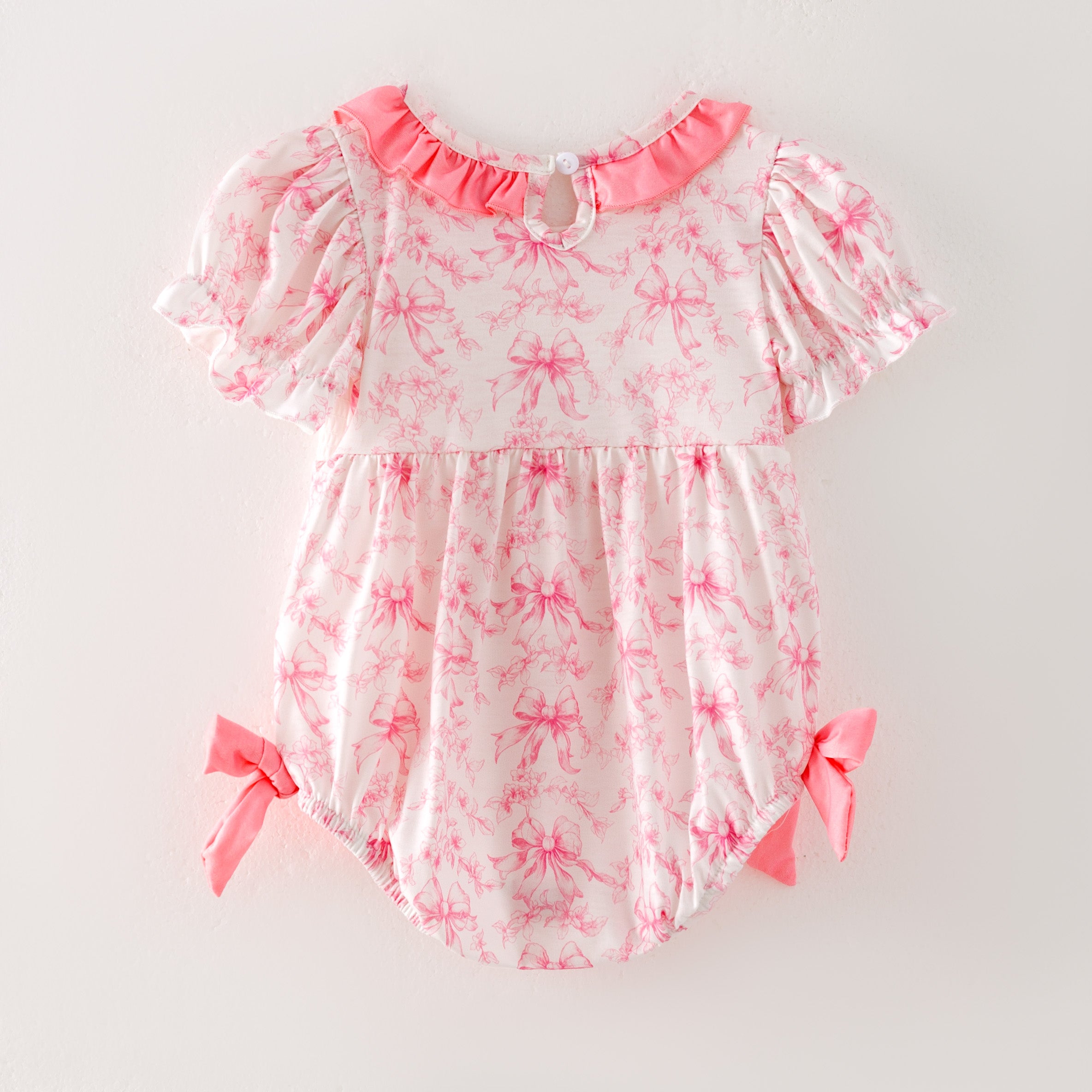 （Pre Order）Mommy and Me Spring ＆ Summer Embroidery Smocked Dress and Romper