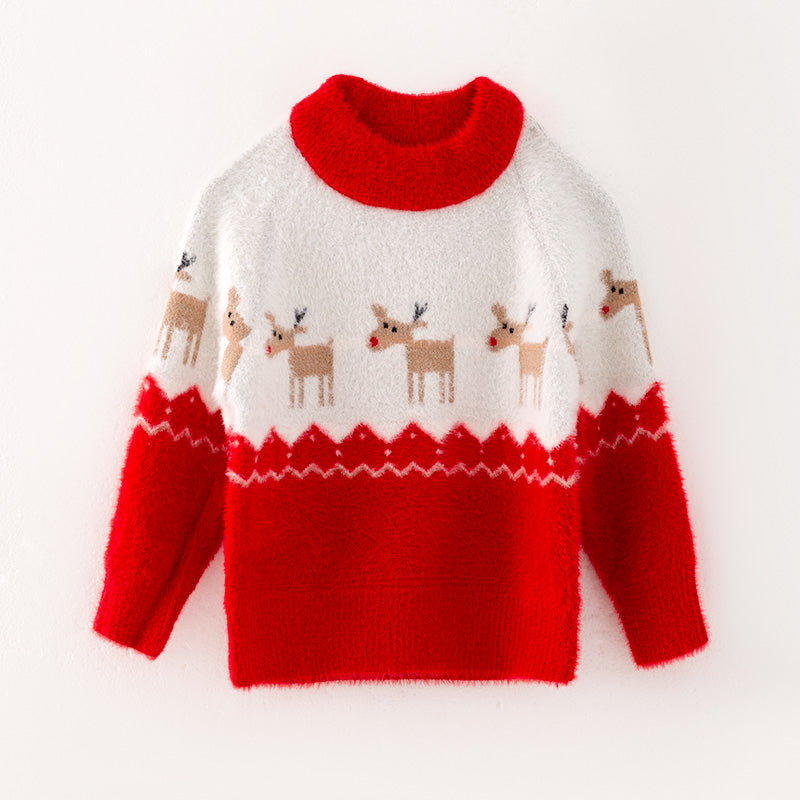 （In Stock G7-1-2）Girls Christmas Sweater