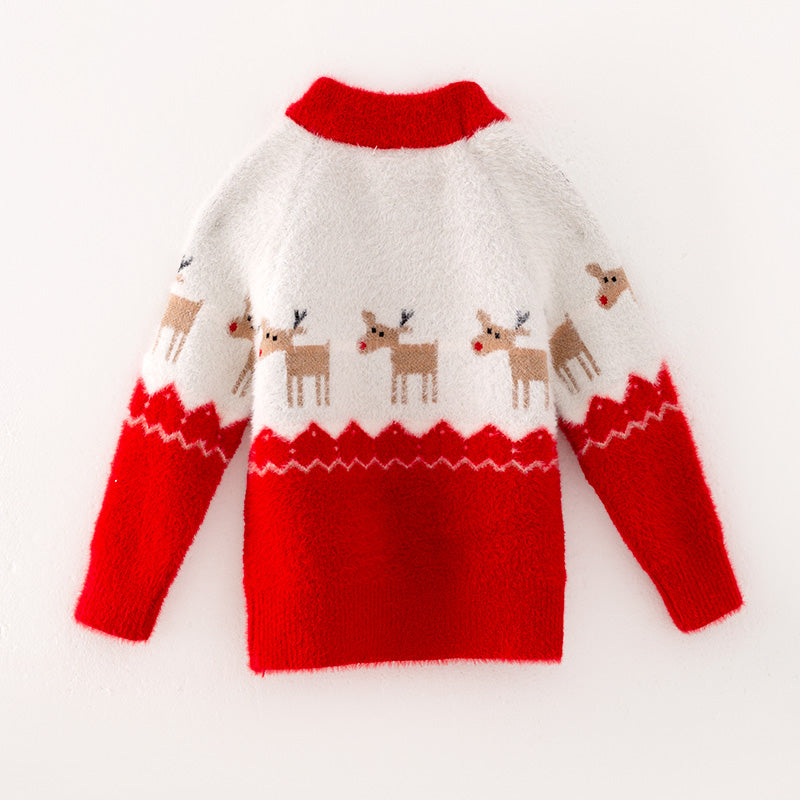 （In Stock G7-1-2）Girls Christmas Sweater