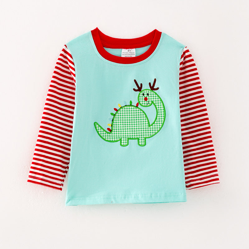 （In Stock G7-5-1）Girls Christmas Print Top