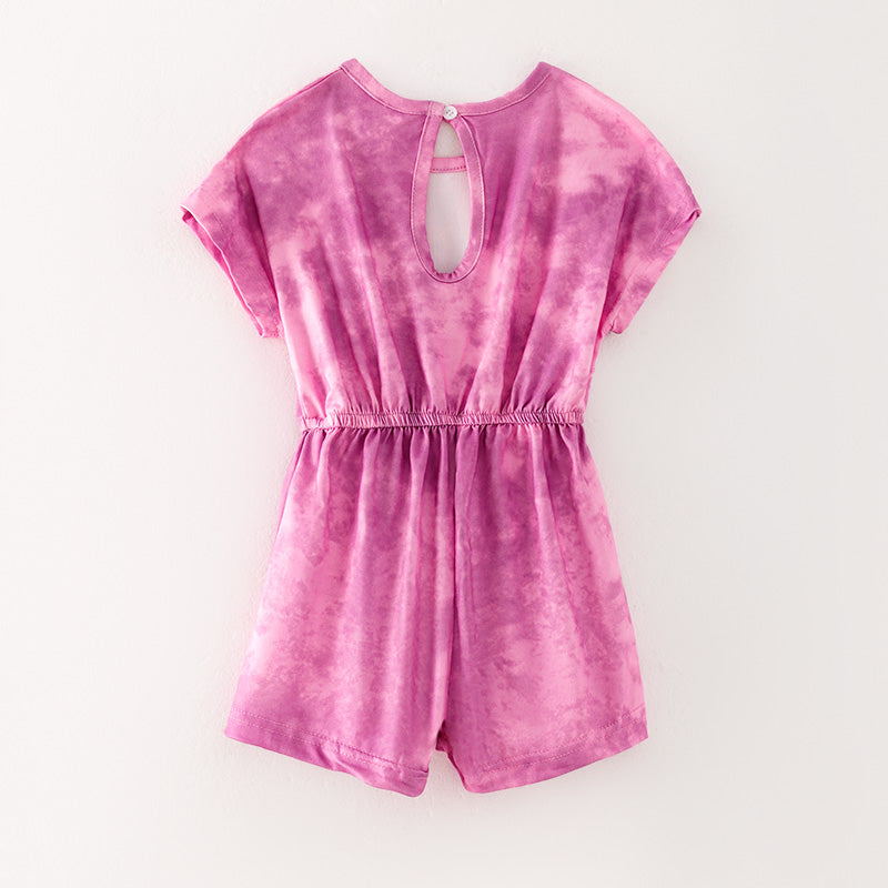 （In Stock）Girls Spring and Summer Tie-dye Jumpsuit