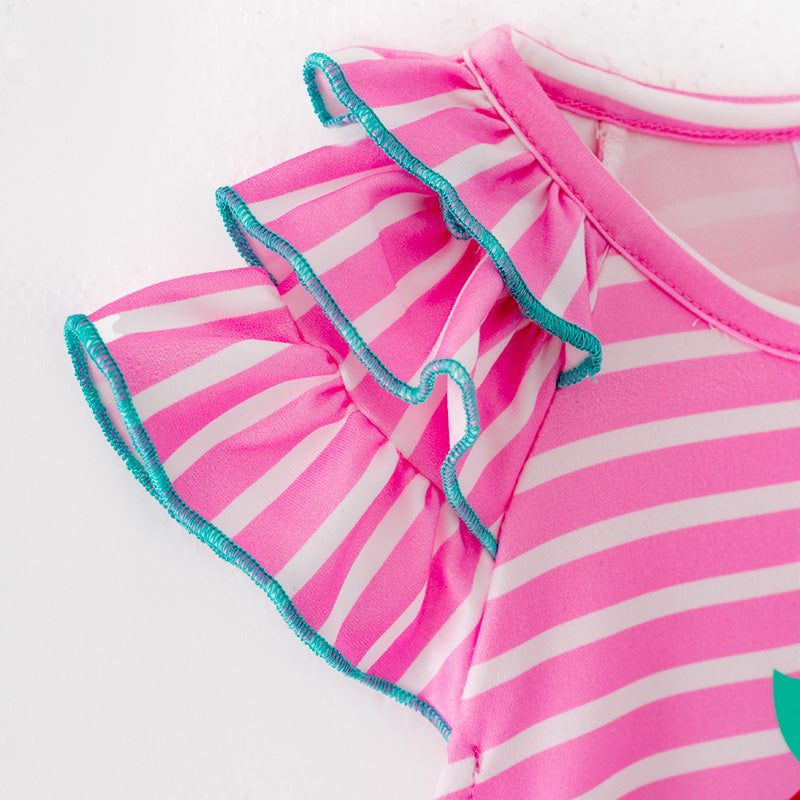 Hot Pink Stripe Strawberry Print Dress