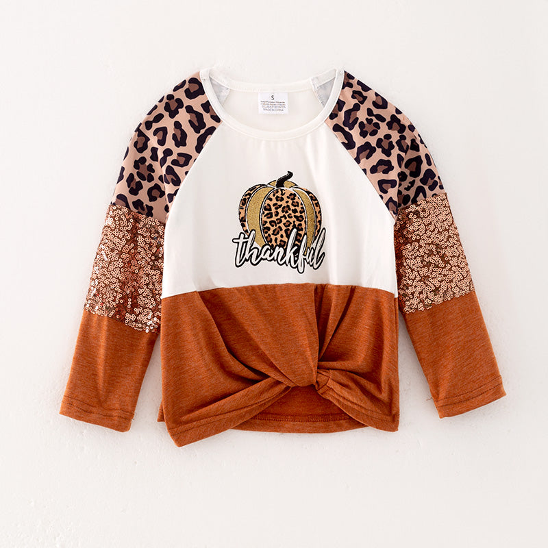 （In Stock L21-04-02）Mommy and Me Leopard Print Top