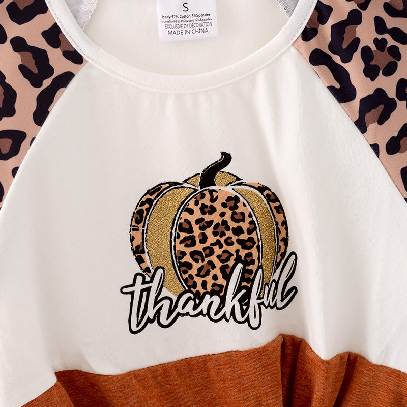 （In Stock L21-04-02）Mommy and Me Leopard Print Top