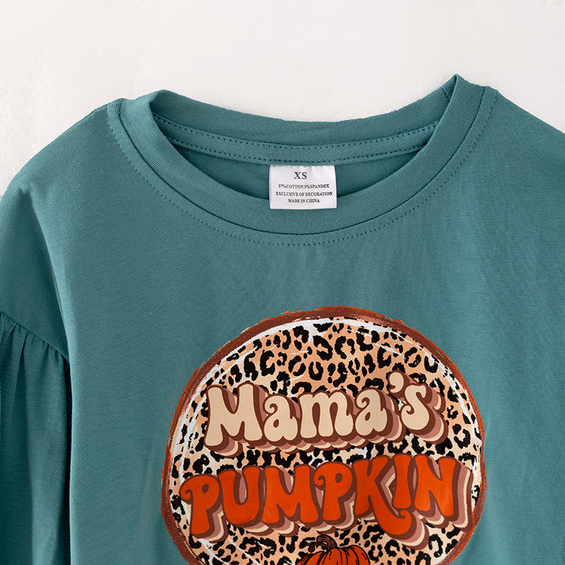 （In Stock Q5-5-1）Mommy and Me Thanksgiving Print Top