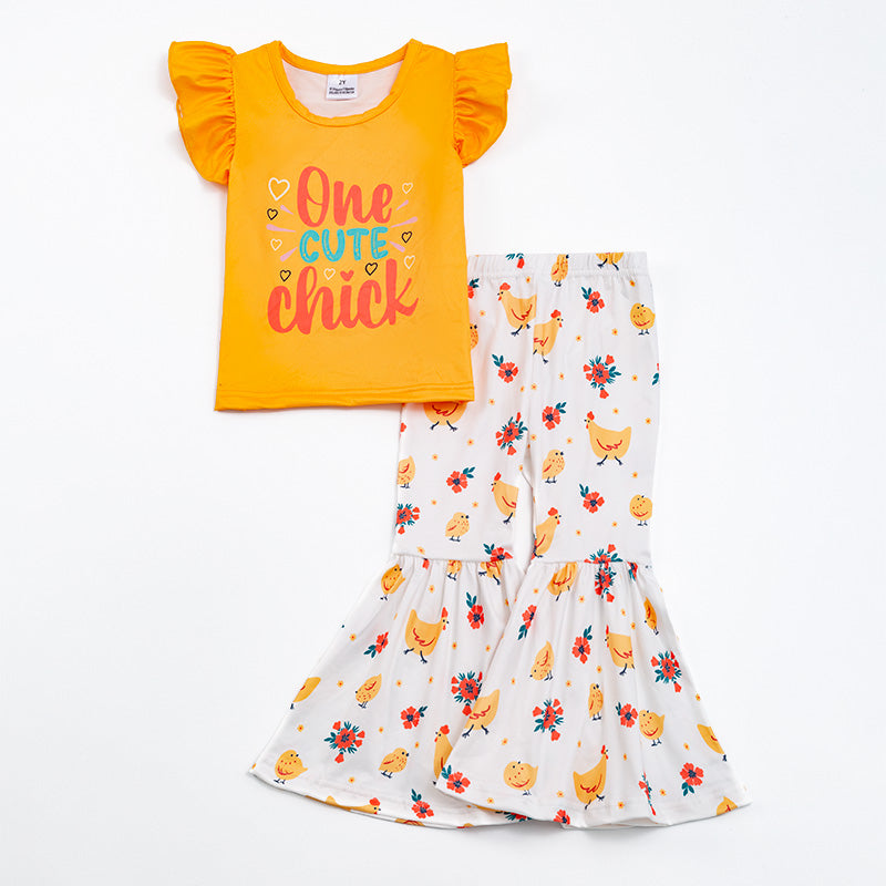 Easter  "ONE CUTE CHICK" yellow set