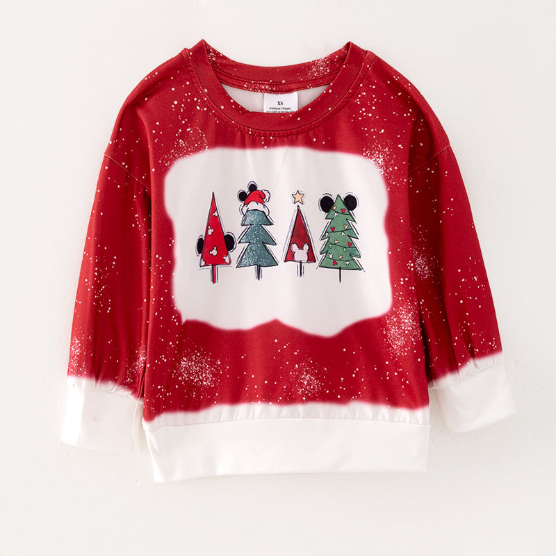 （In Stock L28-05-01）Mommy and Me Christmas Print Top