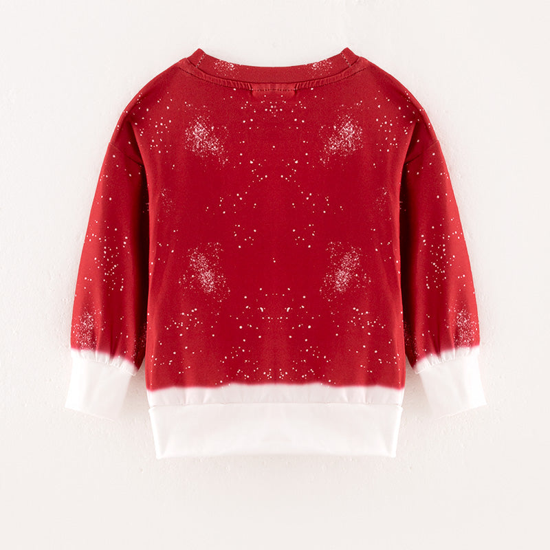 （In Stock L28-05-01）Mommy and Me Christmas Print Top