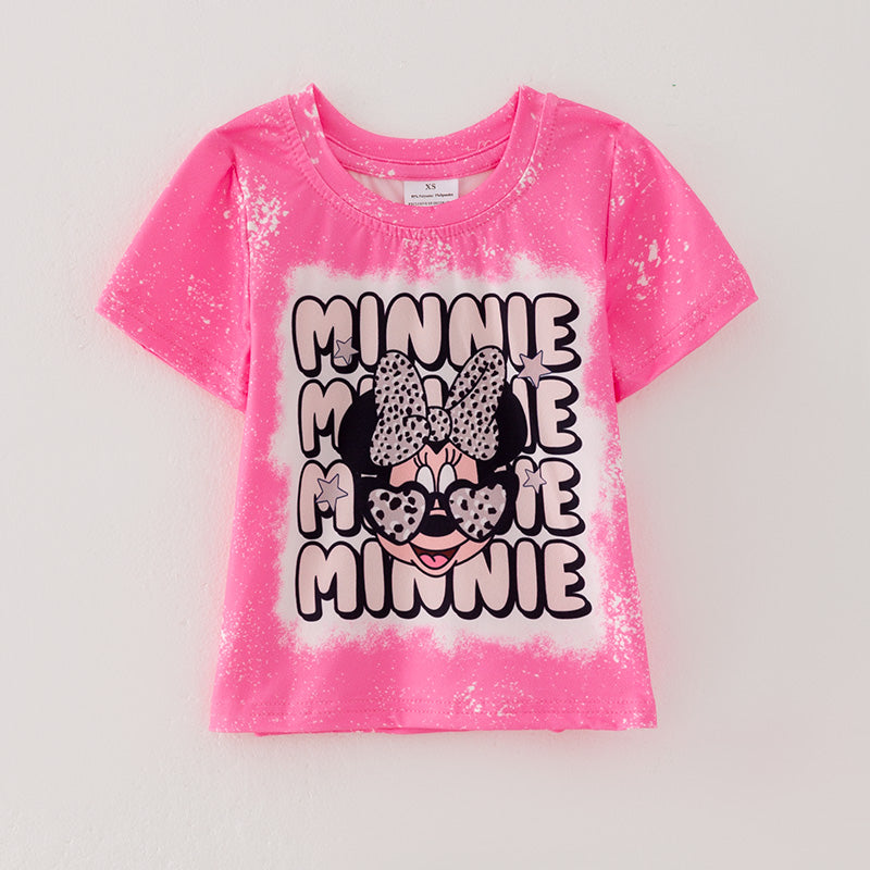 （In Stock E27-4-1）Girls Fall Cute Cartoon Print Top