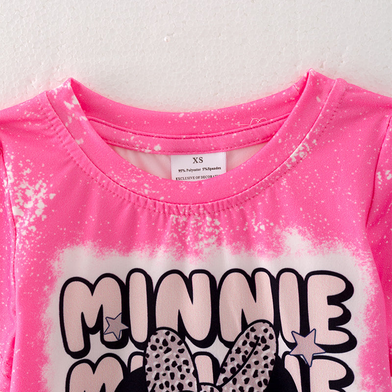 （In Stock E27-4-1）Girls Fall Cute Cartoon Print Top