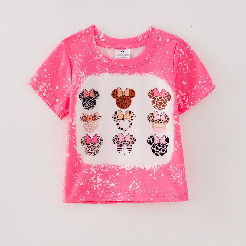 （In Stock E27-1-1）Girls Fall Cute Cartoon Print Top