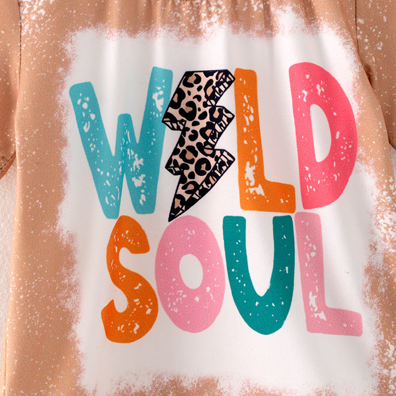 （In Stock E27-4-2）Girls Fall Wild Soul Print Milk Silk Top