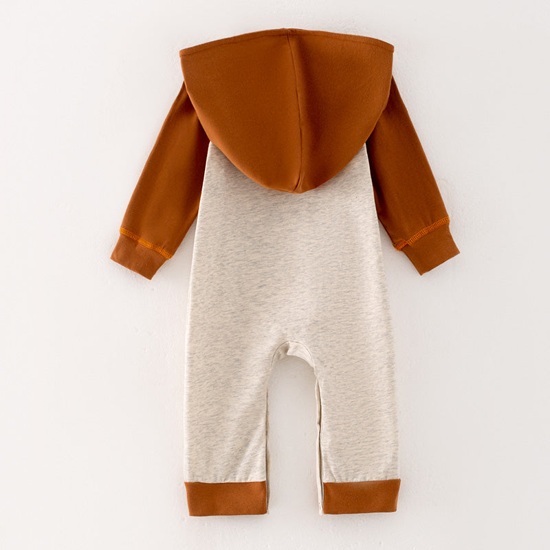 （In Stock Q10-1-1）Baby Boys Fall Scarecrow Applique Romper